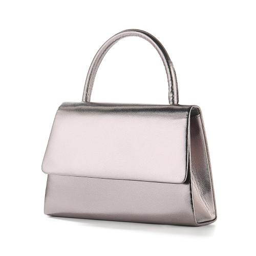 Polyester Handtasche, Silber,  Stück