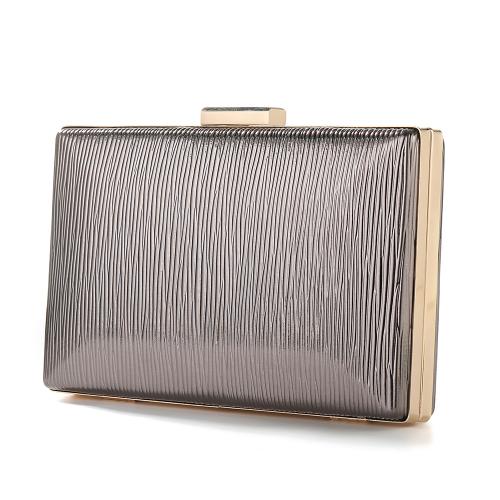 Polyester Clutch Bag, Silber,  Stück