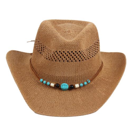 Paille Chapeau de cowboy occidental plus de couleurs pour le choix pièce