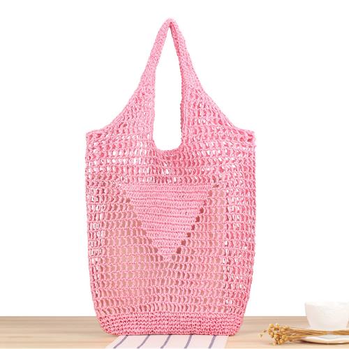 Paper Rope Easy Matching Woven Shoulder Bag large capacity PC