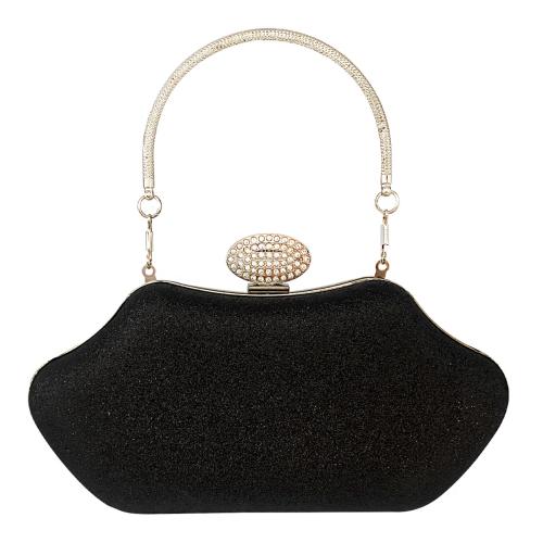 Polyester hard-surface & Easy Matching Clutch Bag with rhinestone PC