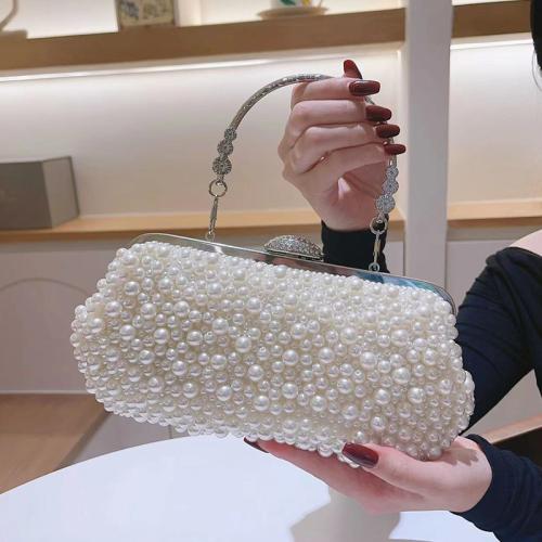 PU Leather & Plastic Pearl Evening Party & Handbag Clutch Bag PC