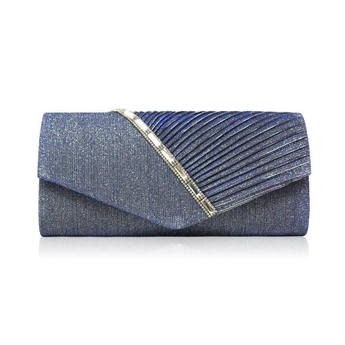 Tuch Clutch Bag, Blau,  Stück