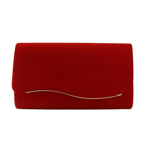 Velour Clutch Bag, mehr Farben zur Auswahl,  Stück