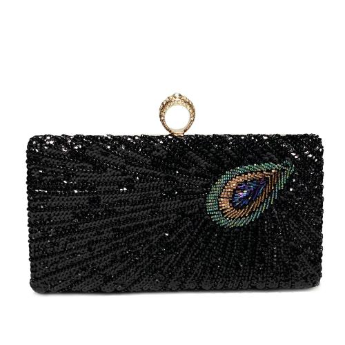 Pailletten & Polyester Clutch Bag, mehr Farben zur Auswahl,  Stück