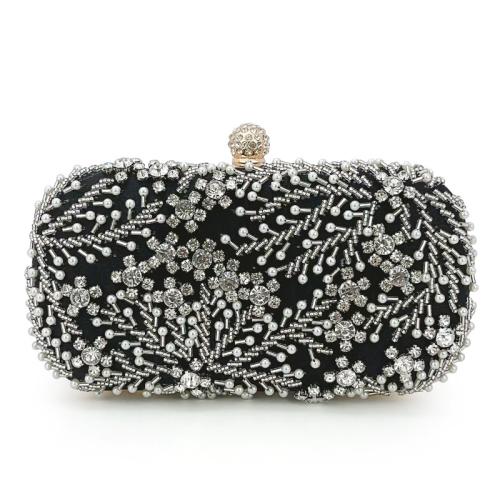 Polyester Easy Matching Clutch Bag with rhinestone PC