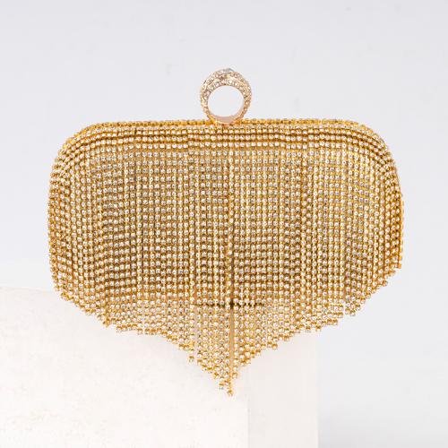 Polyester Easy Matching Clutch Bag with rhinestone PC