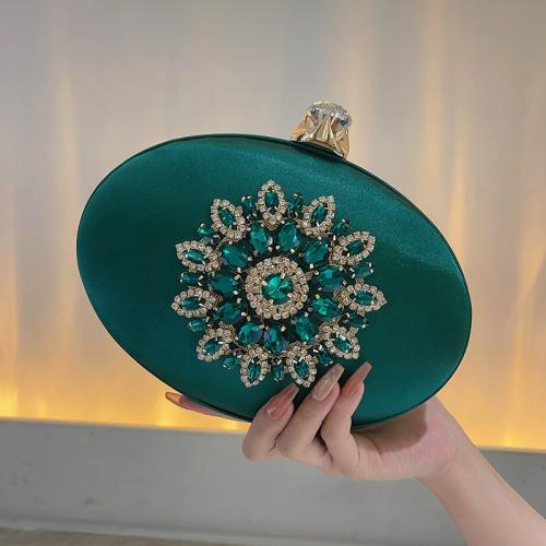 Polyester Easy Matching Clutch Bag with rhinestone PC