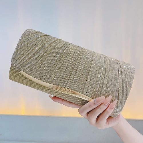 Glett & Polyester Clutch Bag, Gold,  Stück