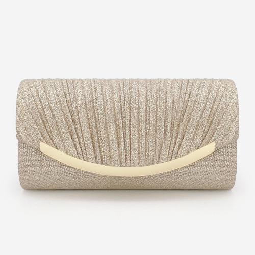 Glett & Polyester Clutch Bag, Gold,  Stück