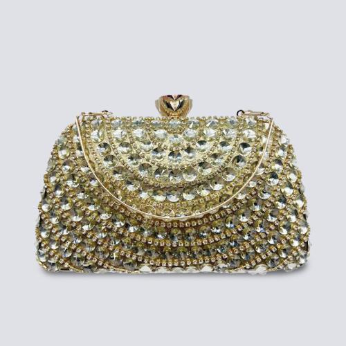 Polyester Easy Matching Clutch Bag with rhinestone PC