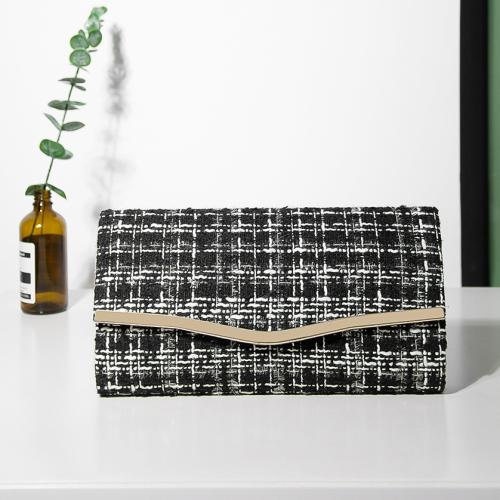 Velour Clutch Bag, Schwarz,  Stück