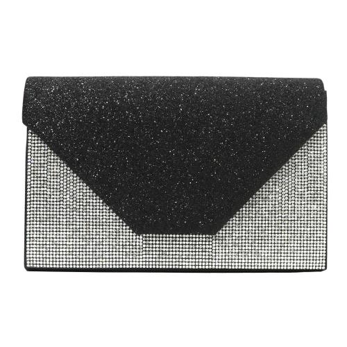 Polyester Envelope & Easy Matching Clutch Bag with rhinestone PC