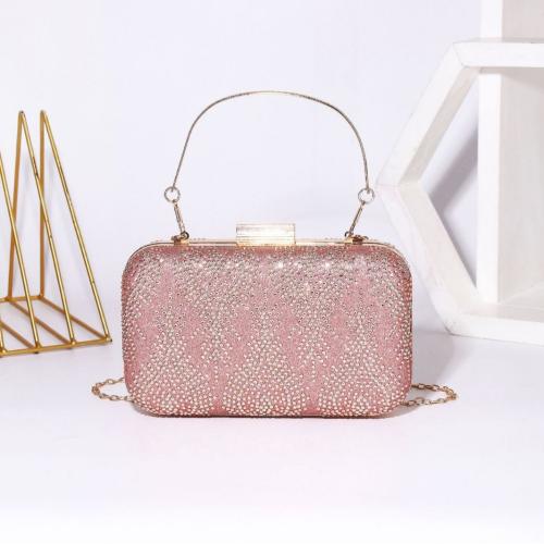 Polyester Easy Matching Clutch Bag with rhinestone PC