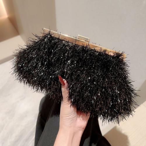 Polyester Clutch Bag, Schwarz,  Stück