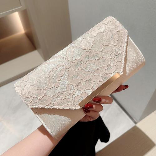 Spitze & Polyester Clutch Bag, Aprikose,  Stück