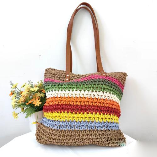 Paper Rope Shoulder Bag hollow Solid PC