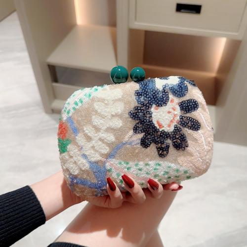 Polyester Clutch Bag, Floral,  Stück