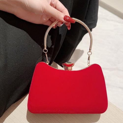 Velour Clutch Bag, mehr Farben zur Auswahl,  Stück