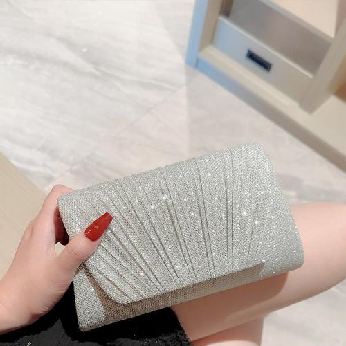 Glett Clutch Bag, Silber,  Stück