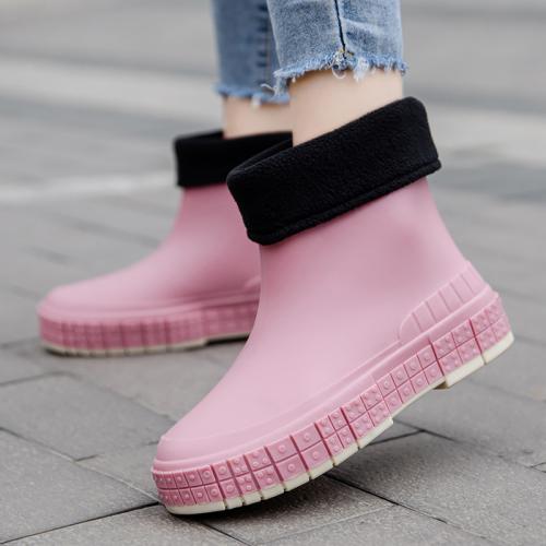 Pvc Bottes de pluie Solide plus de couleurs pour le choix Paire