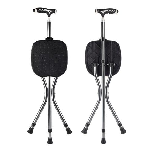 Aluminium Alloy & PVC adjustable Crutch portable & with LED lights PC