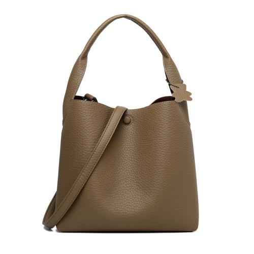 PU Leather Easy Matching Handbag large capacity & attached with hanging strap Lichee Grain PC