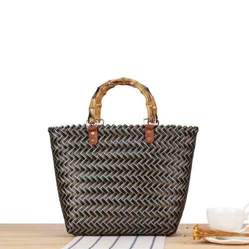 Pvc Tkané Tote Nero kus