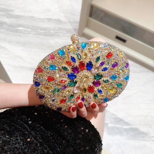 Polyester Easy Matching Clutch Bag with rhinestone PC