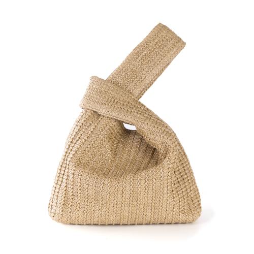 Stroh Gewebte Tote, Khaki,  Stück