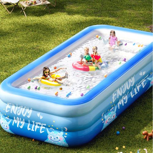 Pvc Piscine gonflable Imprimé Dessin animé Bleu pièce