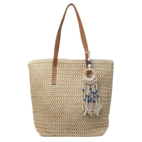 Straw Easy Matching Woven Shoulder Bag large capacity PC