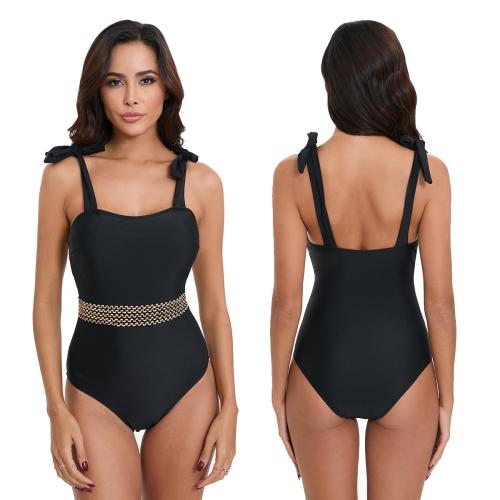 Polyester Maillot de bain d’une seule pièce Noir pièce