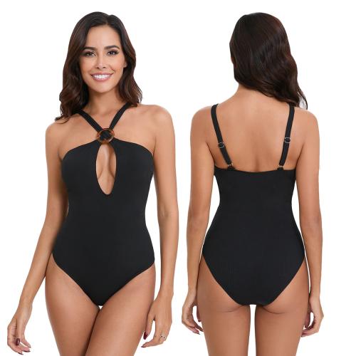 Polyester Maillot de bain d’une seule pièce Noir pièce