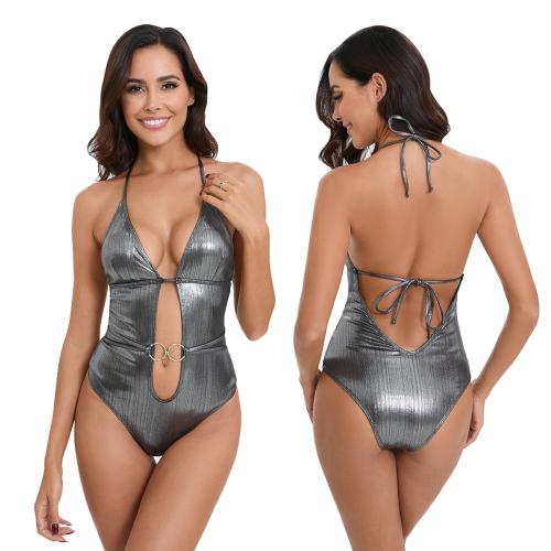 Polyester Maillot de bain d’une seule pièce Argent pièce