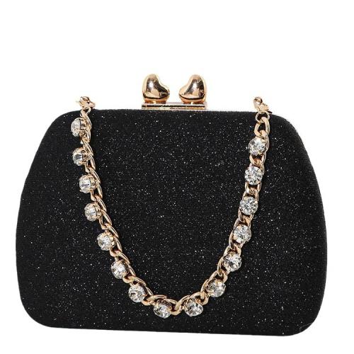 Polyester Easy Matching Clutch Bag with rhinestone PC