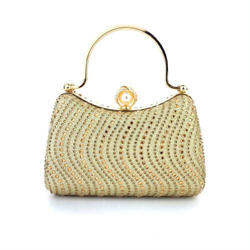 Polyester Easy Matching Clutch Bag with rhinestone PC