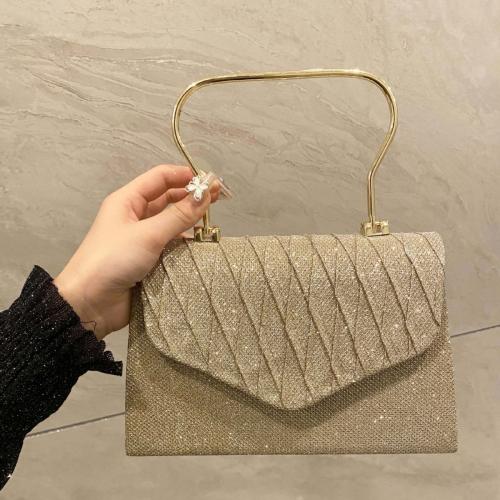 Polyester Clutch Bag, Gold,  Stück