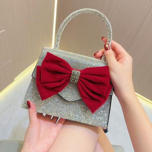 Flannelette & Polyester Clutch Bag, Bowknot-Muster,  Stück