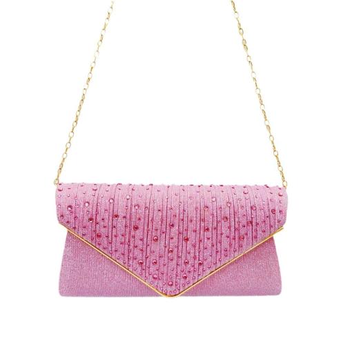 Polyester Clutch Bag, Rosa,  Stück