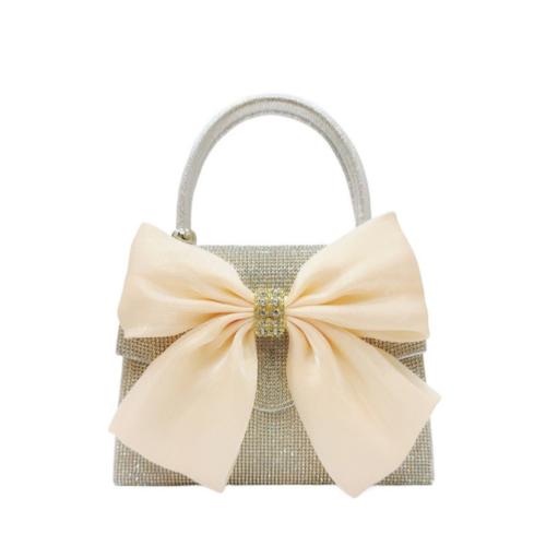 Polyester Handytasche, Bowknot-Muster, Gold,  Stück