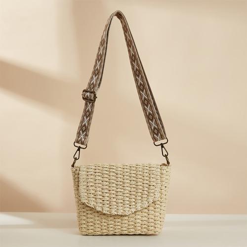 Paper Rope Box Bag & Handmade & Weave Crossbody Bag Cloth PC