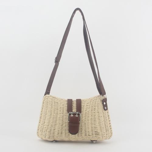 Paper Rope Box Bag & Handmade & Weave Crossbody Bag PC