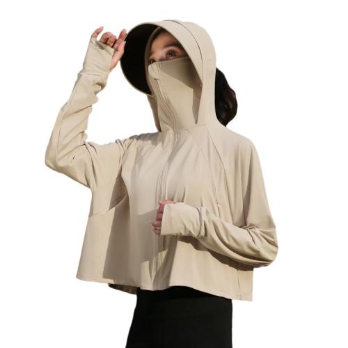 Polyester Vêtements de protection solaire pour femmes Solide plus de couleurs pour le choix pièce