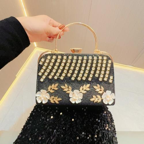 Polyester Easy Matching Clutch Bag with rhinestone PC