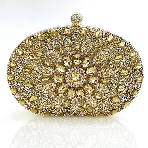 Polyester Easy Matching Clutch Bag with rhinestone PC