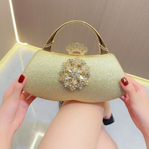 Polyester Easy Matching Clutch Bag with rhinestone PC