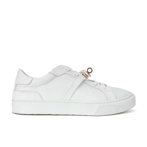 PU Cuir Chaussures de planche pour femmes Blanc Paire