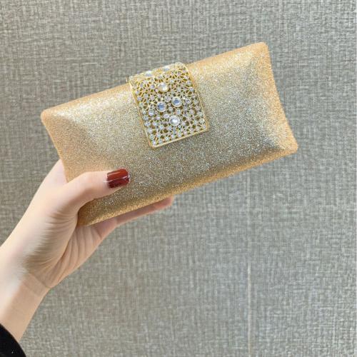 Polyester Easy Matching Clutch Bag with rhinestone PC