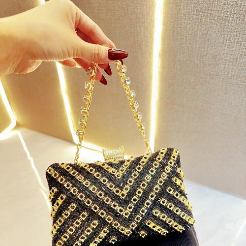 Polyester Easy Matching Clutch Bag with rhinestone PC